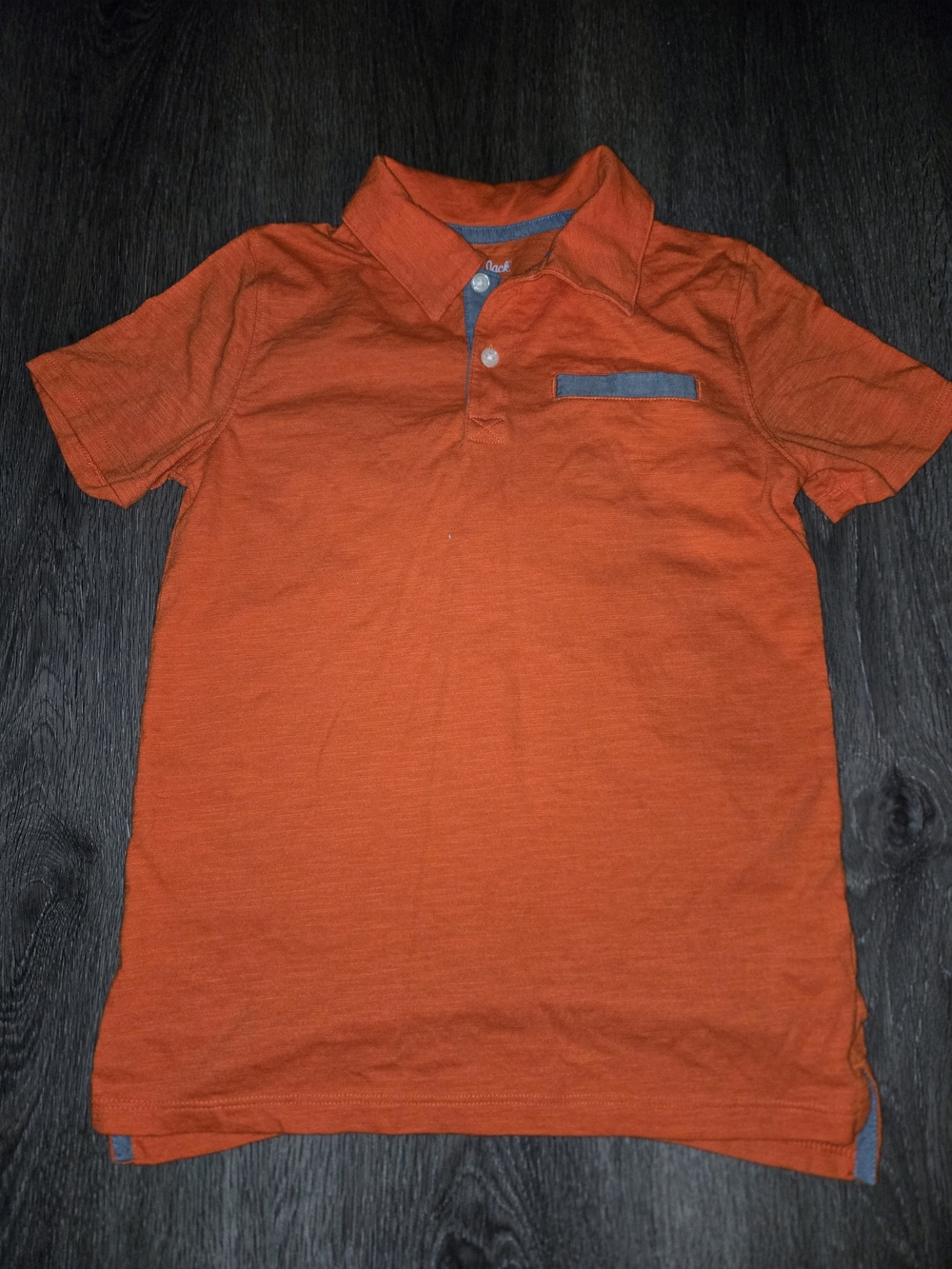 Cat & Jack Boys Polo Shirt Orange Size Medium (8/10)